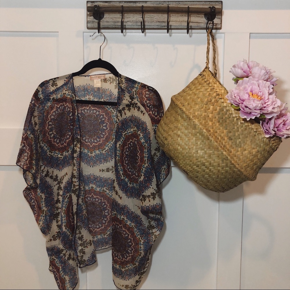 Band Of Gypsies Sheer Print Cover Up